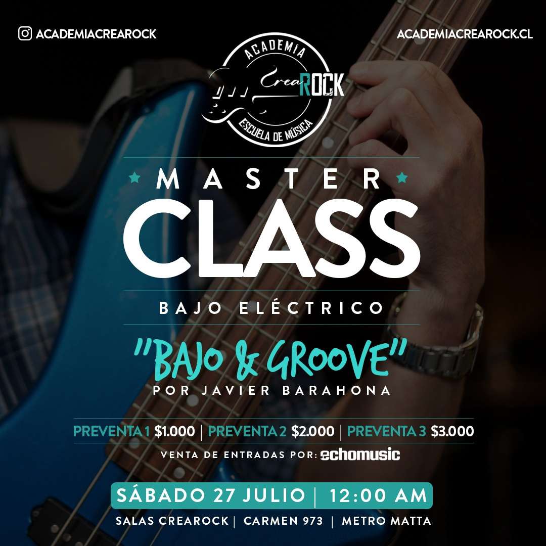 evento Master class: Bajo & Groove