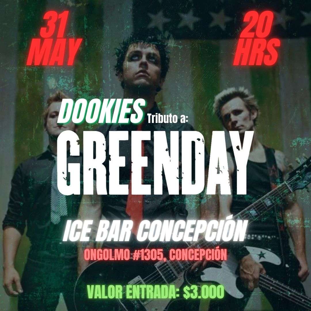 evento DOOKIES (TRIBUTO A GREEN DAY) EN ICE BAR CONCEPCIÓN